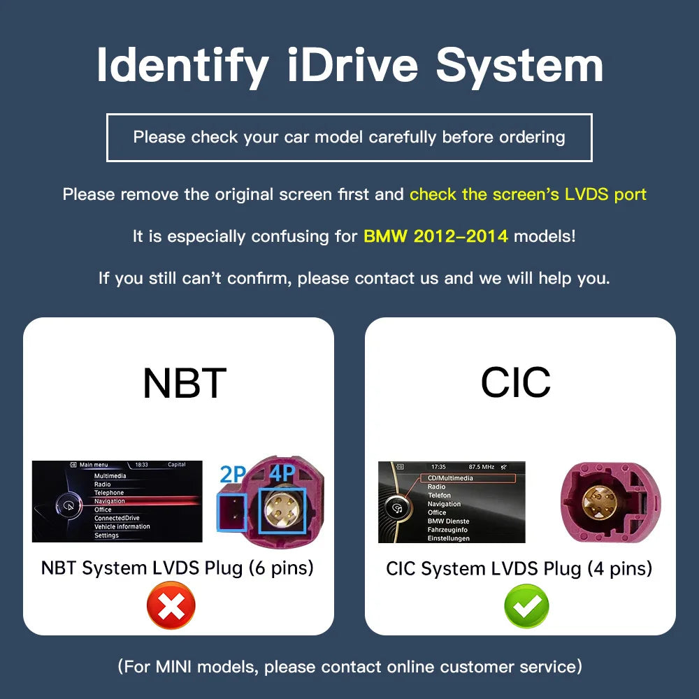 Wireless CarPlay And Android Auto For BMW NBT CIC System 1 2 3 4 5 6 7 Series X1 X3 X5 X6 F20-F25 F30-D36 F10 F48 F11 F10