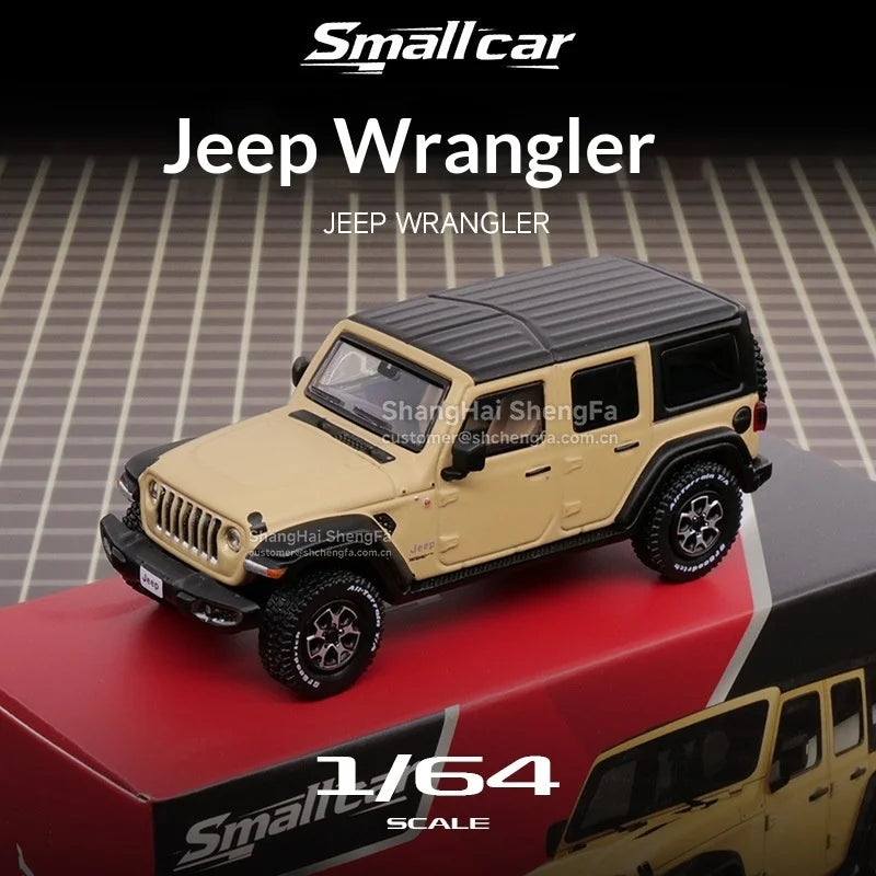 Smallcar 1:64 Jeep Wrangler Alloy Die-cast Model, Detailed Hardcore Off-Road Vehicle Replica for Collectors & Display