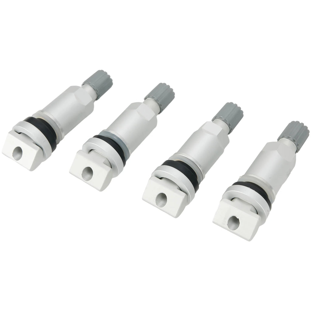 4PCS Tyre Pressure Sensor TPMS Stainless Steel Valve Stem Repair Kit Automobile Accessories For BMW 1 2 3 Series X1 X2 X3 Silver