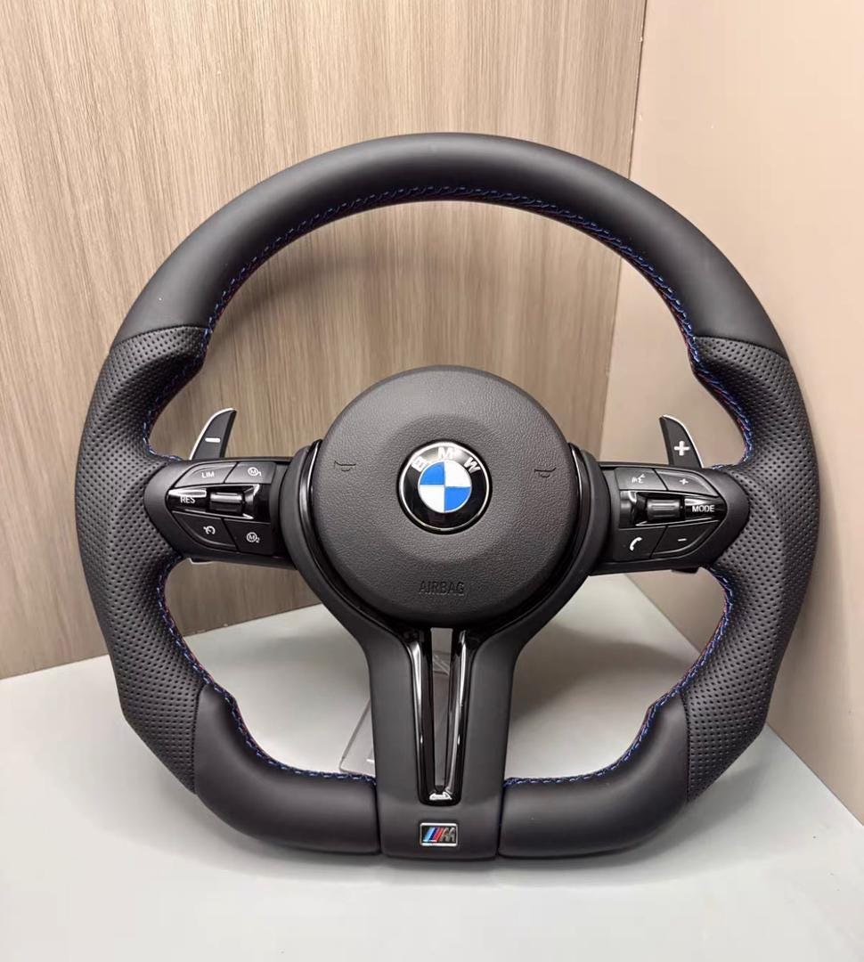 Custom BMW F Series Steering Wheel – M Sport Flat Bottom | Carbon Fibre / Leather Options | Fits F20 F30 F32 F36
