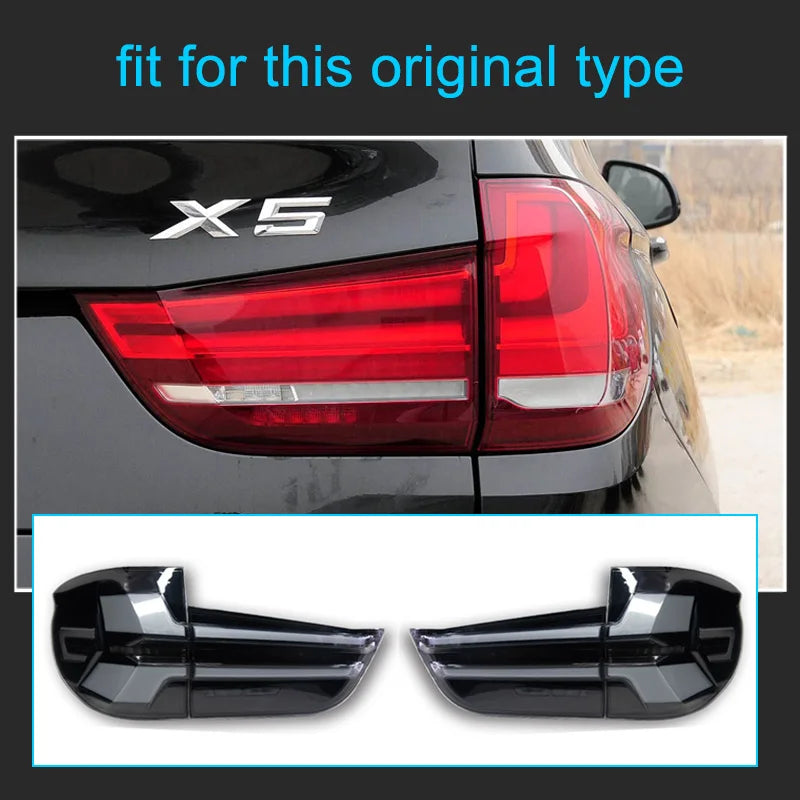 1 Pair LED Tail Light Assembly for BMW X5 F15 2014-2018 Upgrade Tail lights with full LED Upgrade Tail Lamps