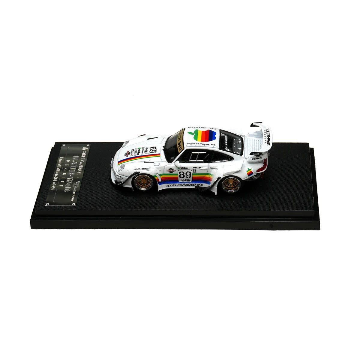 SW In Stock 1:64 RWB 993 Black Apple Diecast Diorama Car Model Collection Street  Warrior