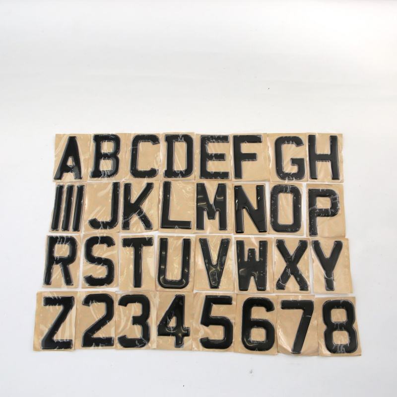  x175 DVLA Compliant Number Plate Digits –3D Gel, Premium Gel, 4D 3mm & Bevelled image 3