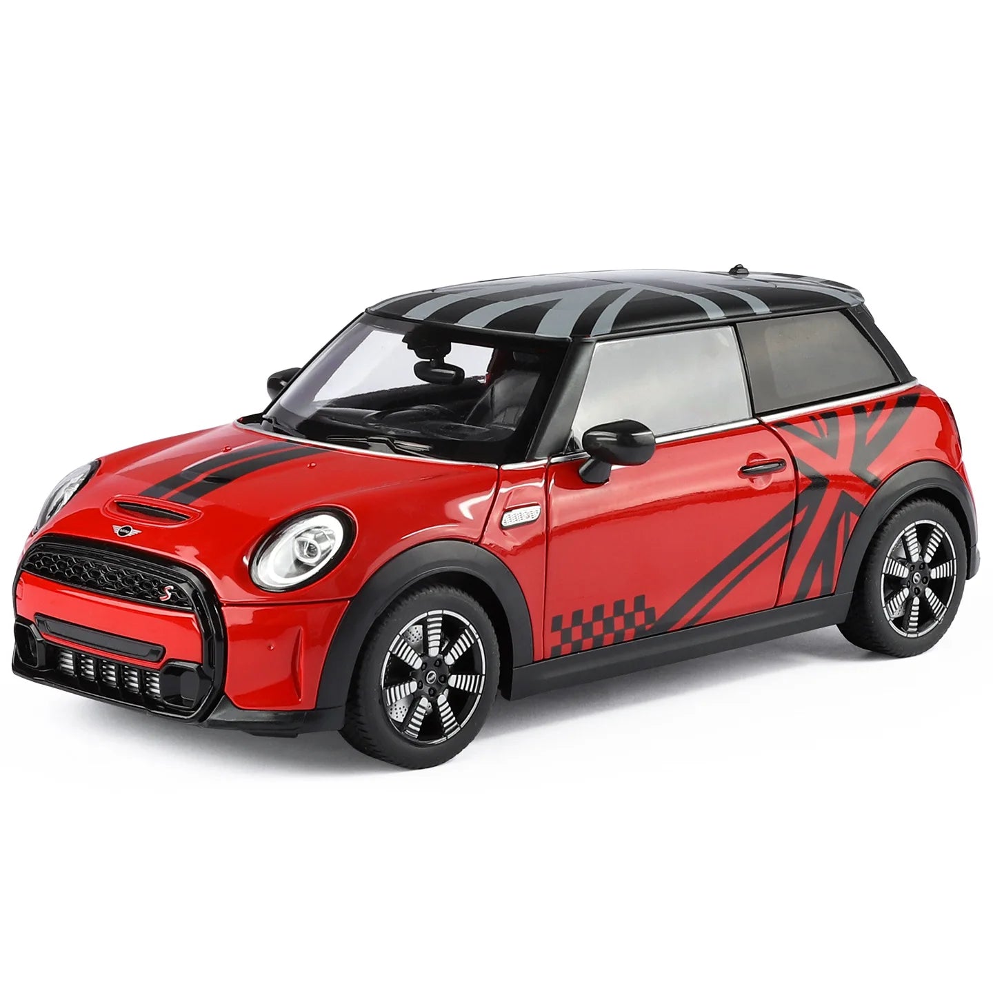 BMW 1:18 MINI Cooper S Genuine Licensed Alloy Diecast Model Car Opening Doors Collectible Photography Prop for Collectors