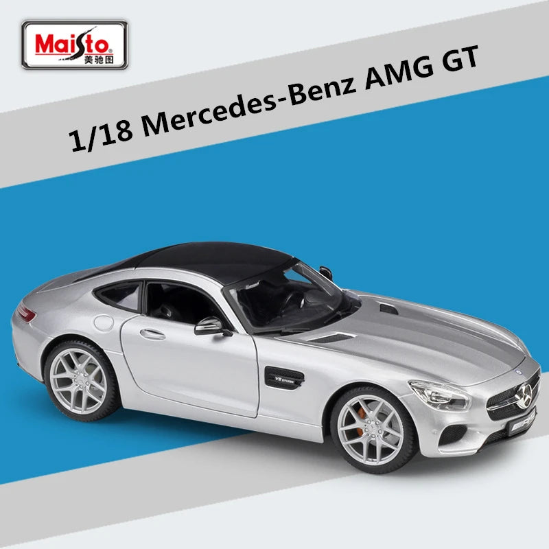 Maisto 1:18 Mercedes Benz SLS AMG Alloy Sports Car Model Diecast Metal Toy Vehicle Car Model Simulation Collection Children Gift