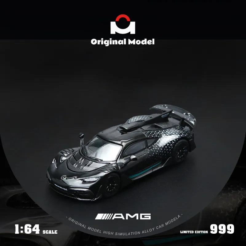 Original Model 1/64 Mercedes AMG One - Starlight Black Alloy Car Model Birthday Gift Boy Toy Desktop Decoration Collection