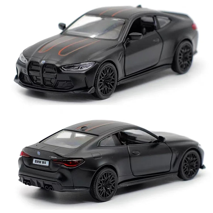 BMW M4 CSL Coupe Simulation Exquisite Diecast & Toy Vehicle Pull Back Car RMZ city 1:36 Alloy Collection Model Gift For Children