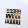  x175 DVLA Compliant Number Plate Digits –3D Gel, Premium Gel, 4D 3mm & Bevelled image 8