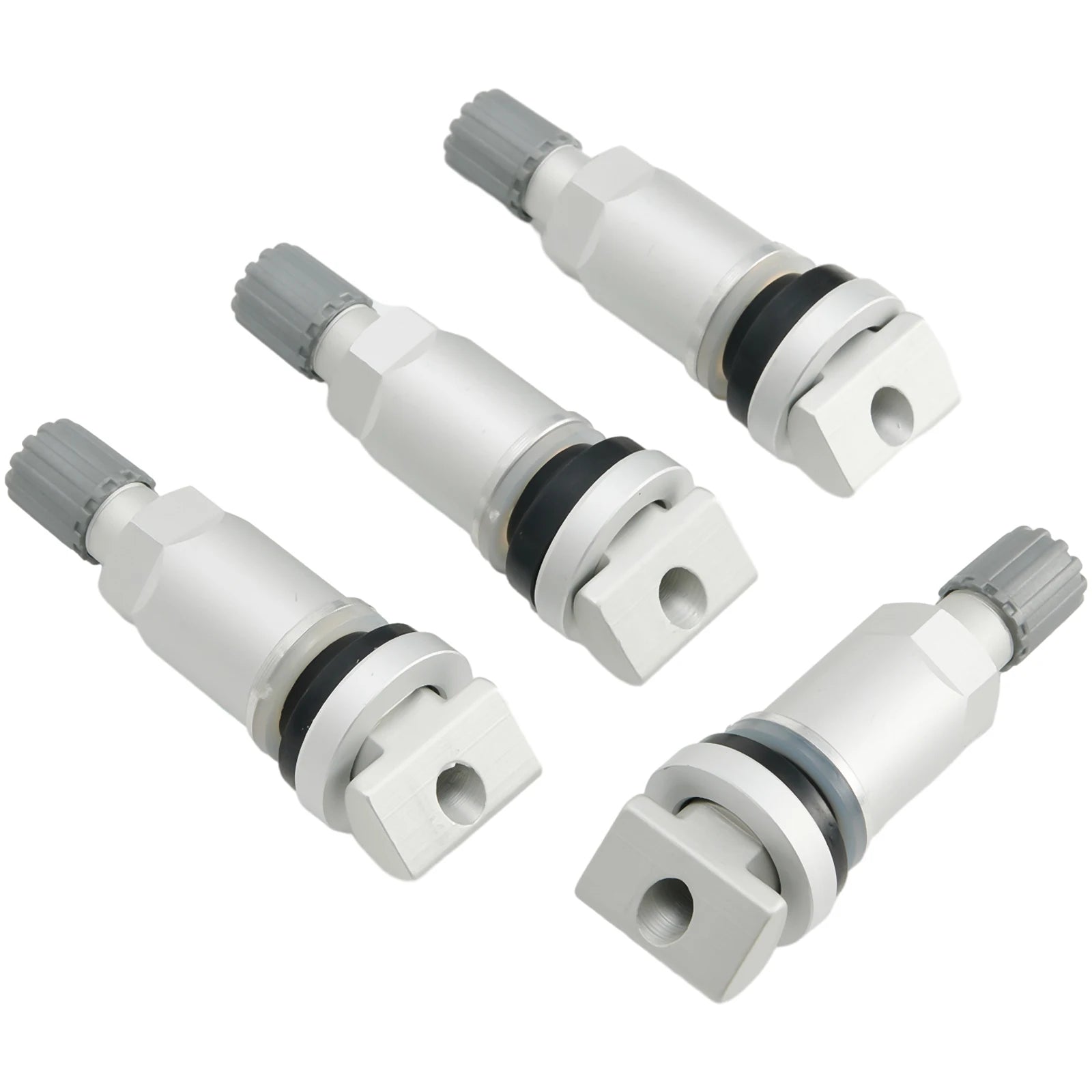 4PCS Tyre Pressure Sensor TPMS Stainless Steel Valve Stem Repair Kit Automobile Accessories For BMW 1 2 3 Series X1 X2 X3 Silver