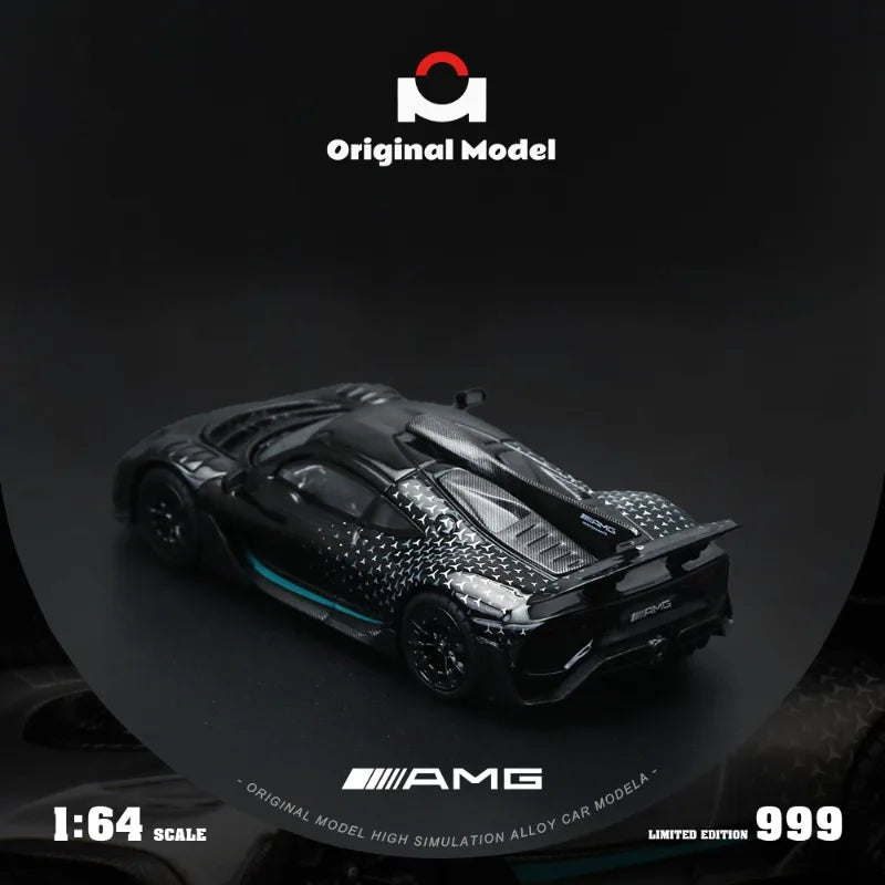 Original Model 1/64 Mercedes AMG One - Starlight Black Alloy Car Model Birthday Gift Boy Toy Desktop Decoration Collection