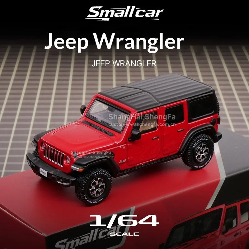 Smallcar 1:64 Jeep Wrangler Alloy Die-cast Model, Detailed Hardcore Off-Road Vehicle Replica for Collectors & Display