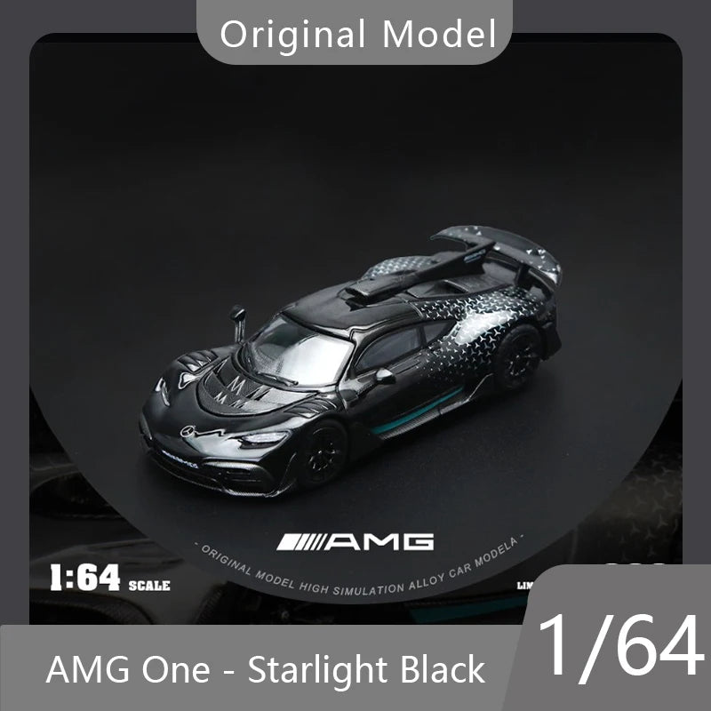 Original Model 1/64 Mercedes AMG One - Starlight Black Alloy Car Model Birthday Gift Boy Toy Desktop Decoration Collection