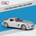 Maisto 1:18 Mercedes Benz SLS AMG Alloy Sports Car Model Diecast Metal Toy Vehicle Car Model Simulation Collection Children Gift