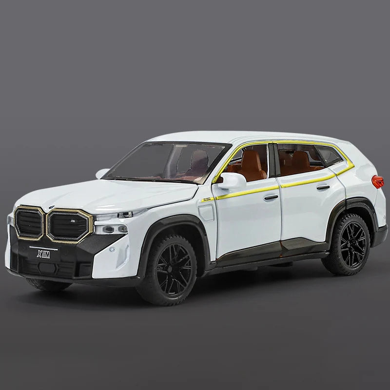1:32 The XM SUV Alloy Sports Car Model Diecast Metal Toy New Energy Car Vehicles Model Simulation Sound and Light Childrens Gift