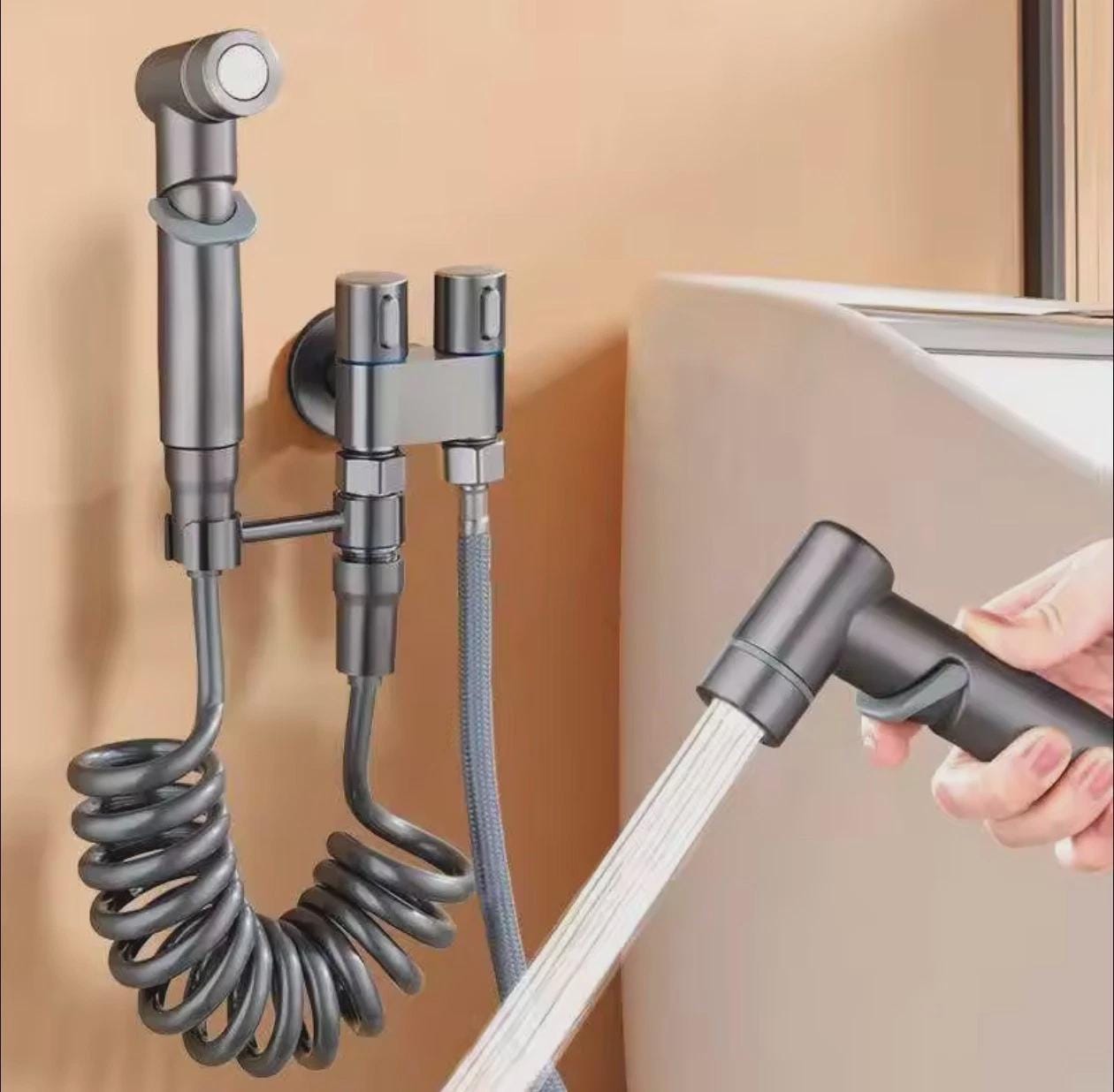 Premium Stainless Steel Muslim Shower Shattaf Toilet & Wudu Bidet Spray Handheld