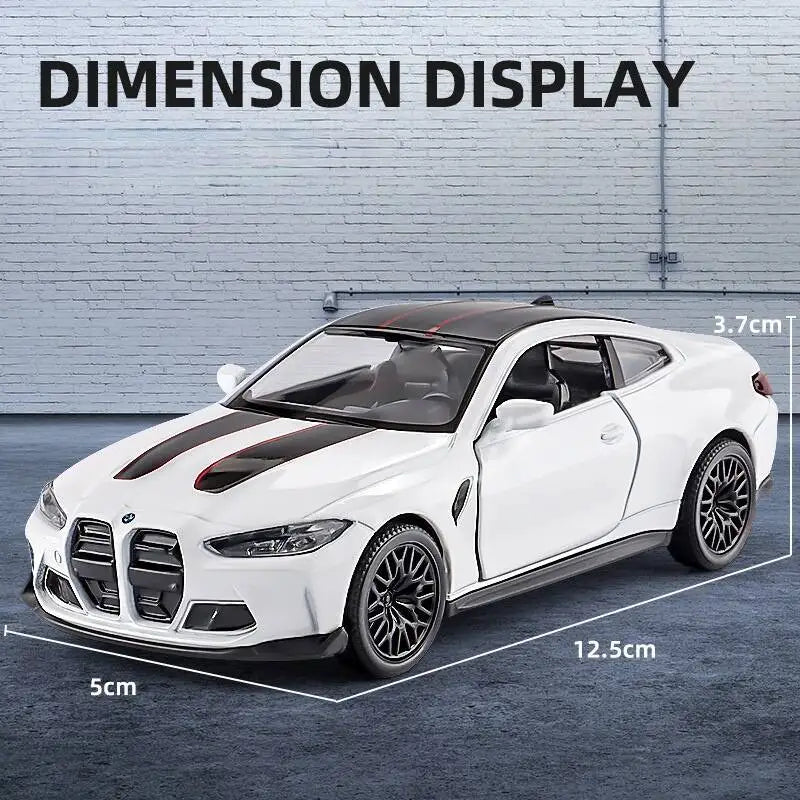 BMW M4 CSL Coupe Simulation Exquisite Diecast & Toy Vehicle Pull Back Car RMZ city 1:36 Alloy Collection Model Gift For Children