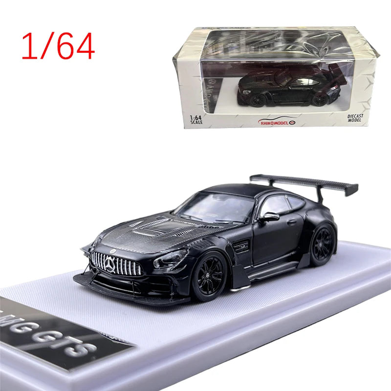 Diecast Model Car Rhino Model 1/64 Mercedes AMG GT S Alloy Model Car Toys for Boys Original Box