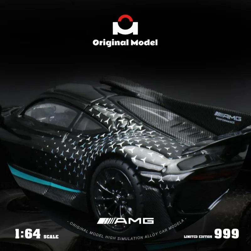 Original Model 1/64 Mercedes AMG One - Starlight Black Alloy Car Model Birthday Gift Boy Toy Desktop Decoration Collection