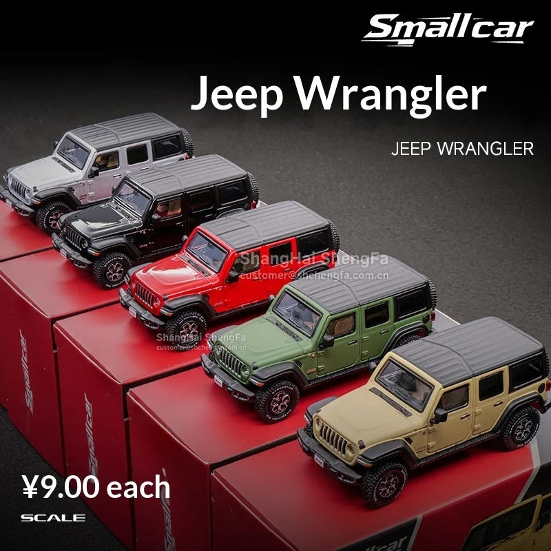 Smallcar 1:64 Jeep Wrangler Alloy Die-cast Model, Detailed Hardcore Off-Road Vehicle Replica for Collectors & Display