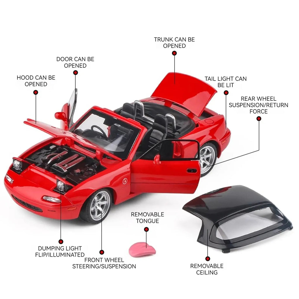 1:32 Mazda MX-5 Alloy Model Car - Multi-Purpose Gift Item, Decorative Home Accessory, and Fun Children's Toy