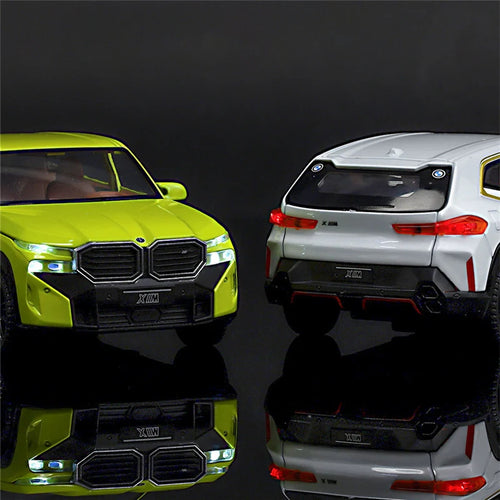 1:32 The XM SUV Alloy Sports Car Model Diecast Metal Toy New Energy Car Vehicles Model Simulation Sound and Light Childrens Gift