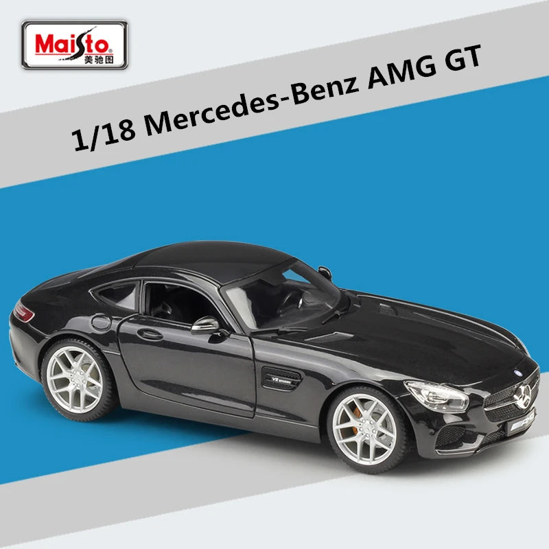 Maisto 1:18 Mercedes Benz SLS AMG Alloy Sports Car Model Diecast Metal Toy Vehicle Car Model Simulation Collection Children Gift