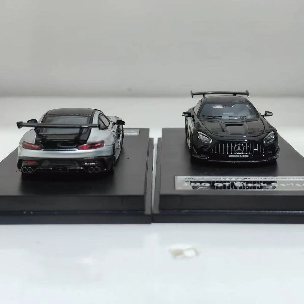 MJ Model 1:64 Mercedes Benz AMG GT Black Series Full Open Alloy Die Casting Car Model Collectible Gift Ornament