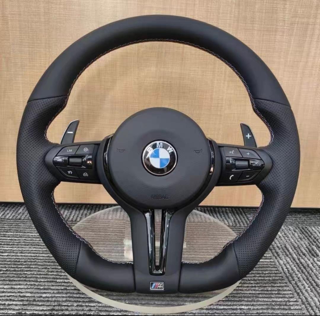 Custom BMW F Series Steering Wheel – M Sport Flat Bottom | Carbon Fibre / Leather Options | Fits F20 F30 F32 F36