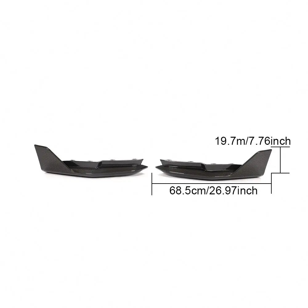 Modify Luxury 3Series G80 Dry Carbon Fiber Rear Bumper Aprons For BMW G80 M3 Sedan 4-Door 2021UP