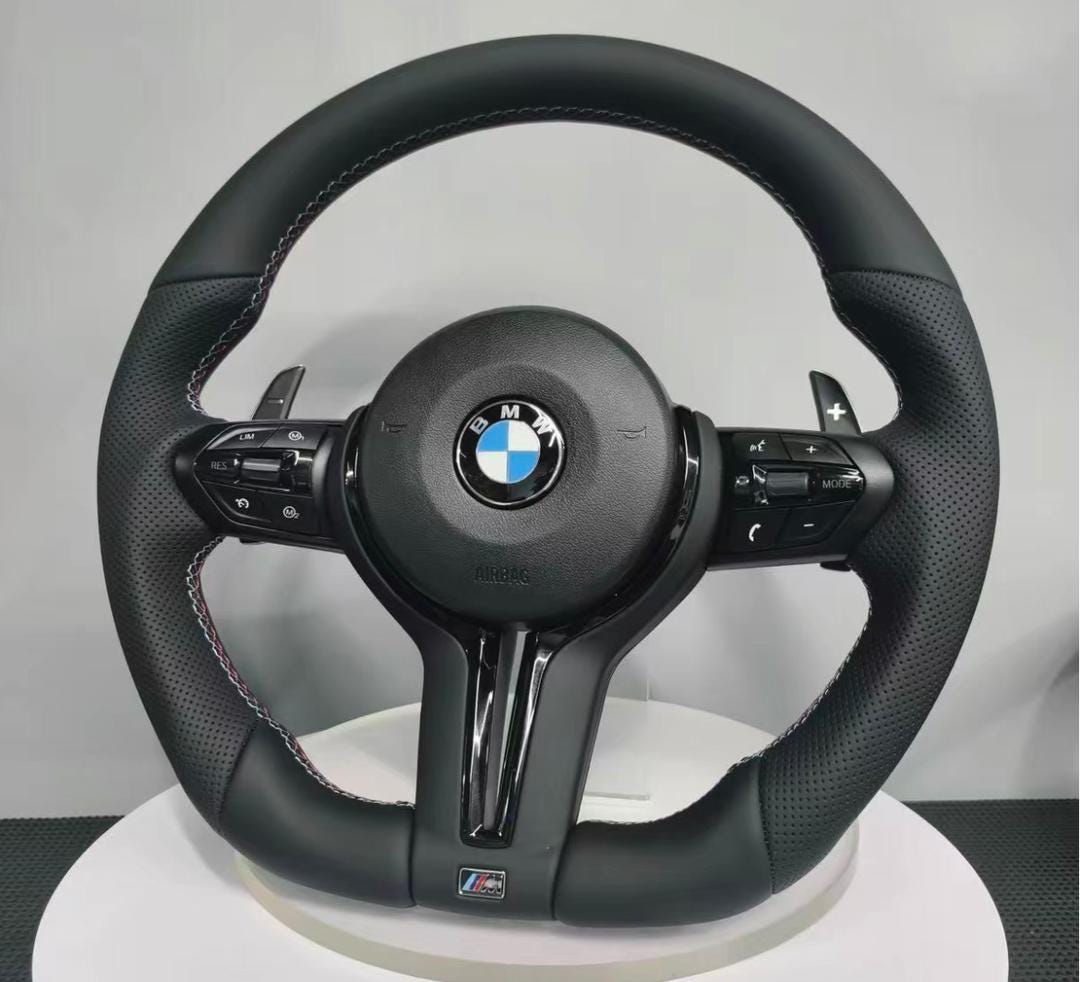 Custom BMW F Series Steering Wheel – M Sport Flat Bottom | Carbon Fibre / Leather Options | Fits F20 F30 F32 F36