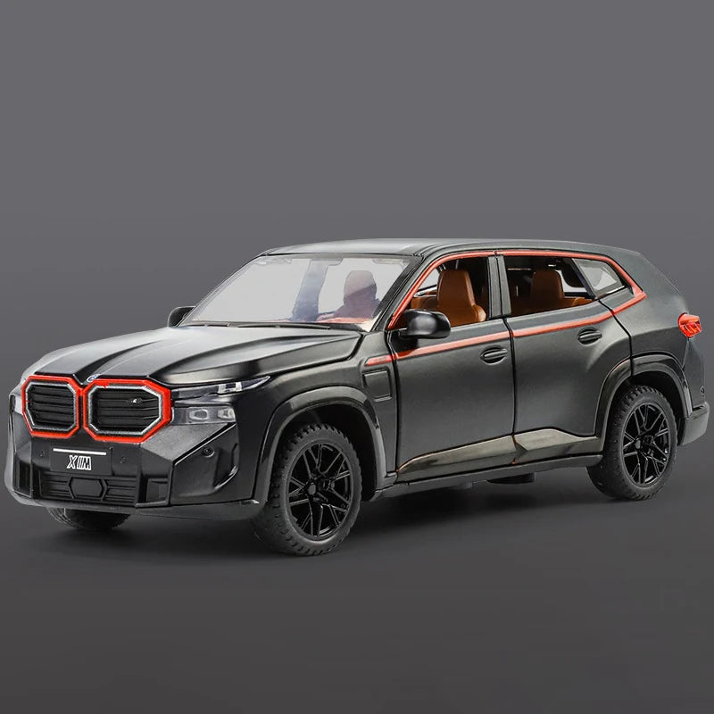 1:32 The XM SUV Alloy Sports Car Model Diecast Metal Toy New Energy Car Vehicles Model Simulation Sound and Light Childrens Gift