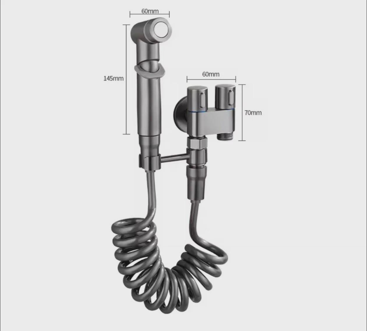 Premium Handheld Bidet Spray Set – 304 Stainless Steel Toilet Attachment