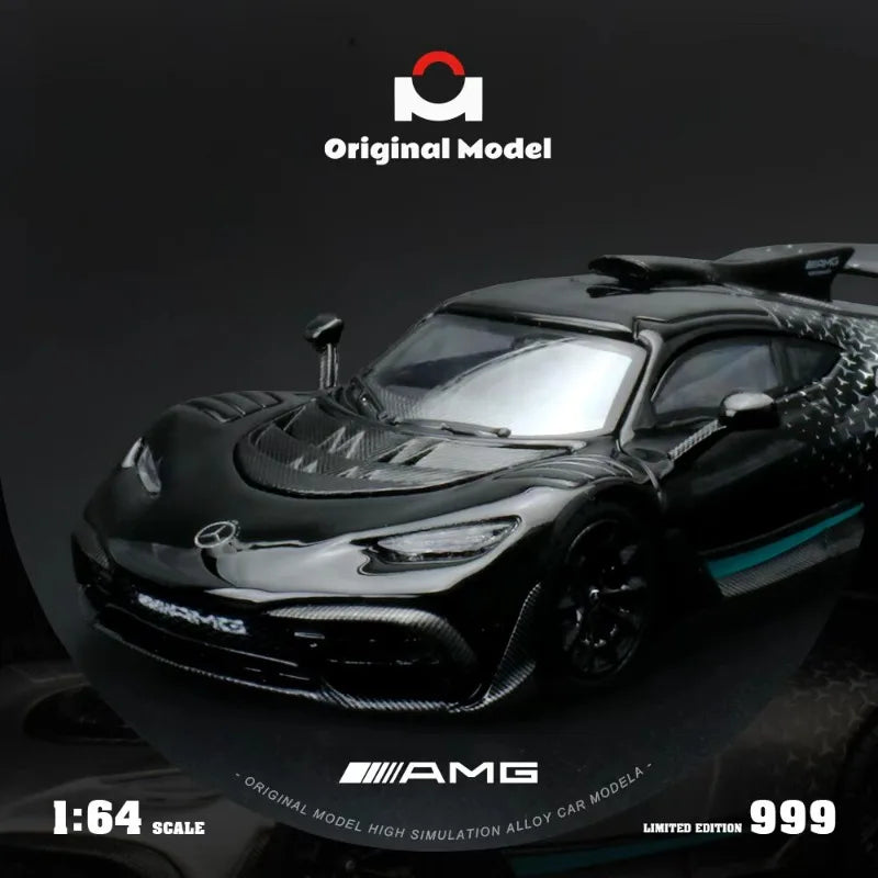 Original Model 1/64 Mercedes AMG One - Starlight Black Alloy Car Model Birthday Gift Boy Toy Desktop Decoration Collection