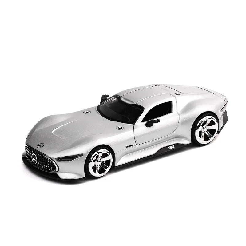 1/32 Mercedes-Benz AMG Vision GT Toy Car Model Diecast Alloy Miniature Sound & Light Pull Back 1:32 Collection Gift For Boy Kid